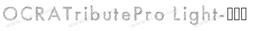 OCRATributePro Light字体转换